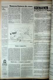 Página do jornal Correio do Ceará de março de 1979