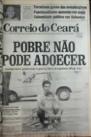 Página do jornal Correio do Ceará de março de 1979
