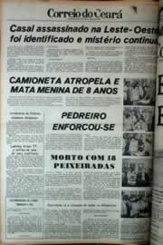 Página do jornal Correio do Ceará de março de 1979