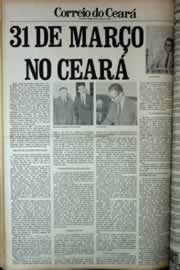 Página do jornal Correio do Ceará de março de 1979