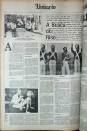 Página do jornal Correio do Ceará de abril de 1979
