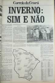 Página do jornal Correio do Ceará de abril de 1979