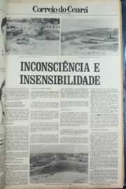 Página do jornal Correio do Ceará de abril de 1979
