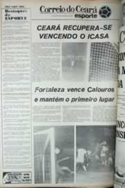 Página do jornal Correio do Ceará de abril de 1979