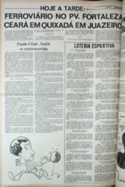 Página do jornal Correio do Ceará de abril de 1979