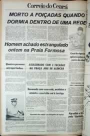 Página do jornal Correio do Ceará de abril de 1979