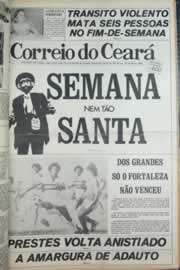 Página do jornal Correio do Ceará de abril de 1979