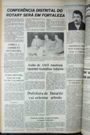 Página do jornal Correio do Ceará de abril de 1979