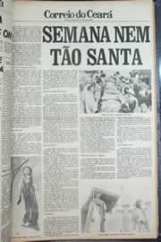 Página do jornal Correio do Ceará de abril de 1979