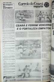 Página do jornal Correio do Ceará de abril de 1979