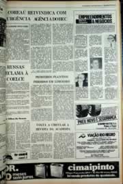 Página do jornal Correio do Ceará de abril de 1979