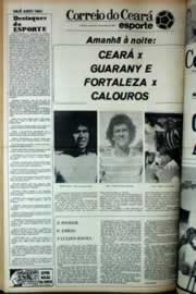 Página do jornal Correio do Ceará de abril de 1979