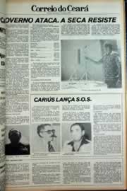 Página do jornal Correio do Ceará de abril de 1979