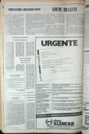 Página do jornal Correio do Ceará de abril de 1979