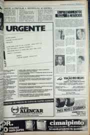 Página do jornal Correio do Ceará de abril de 1979