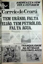 Página do jornal Correio do Ceará de abril de 1979