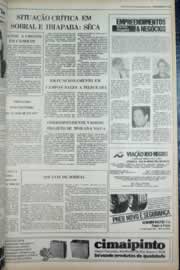 Página do jornal Correio do Ceará de abril de 1979