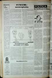 Página do jornal Correio do Ceará de abril de 1979