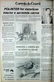 Página do jornal Correio do Ceará de maio de 1979