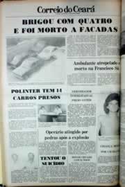 Página do jornal Correio do Ceará de maio de 1979