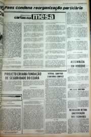 Página do jornal Correio do Ceará de maio de 1979