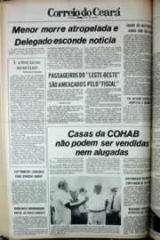 Página do jornal Correio do Ceará de maio de 1979