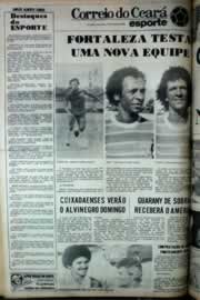 Página do jornal Correio do Ceará de maio de 1979