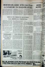 Página do jornal Correio do Ceará de maio de 1979