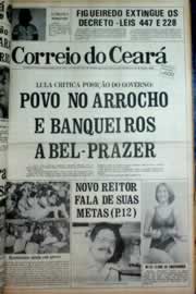 Página do jornal Correio do Ceará de maio de 1979