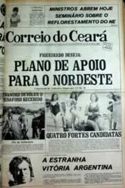Página do jornal Correio do Ceará de maio de 1979