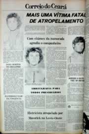 Página do jornal Correio do Ceará de maio de 1979