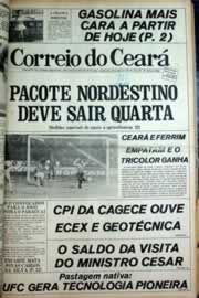 Página do jornal Correio do Ceará de maio de 1979