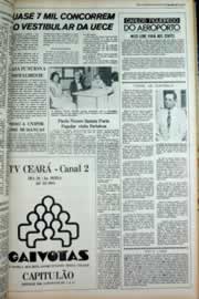 Página do jornal Correio do Ceará de maio de 1979