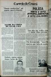 Página do jornal Correio do Ceará de maio de 1979