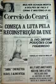 Página do jornal Correio do Ceará de maio de 1979