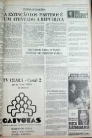 Página do jornal Correio do Ceará de maio de 1979
