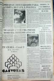 Página do jornal Correio do Ceará de junho de 1979