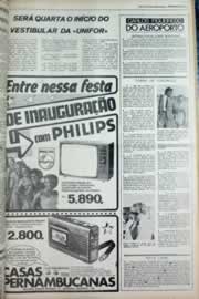 Página do jornal Correio do Ceará de junho de 1979