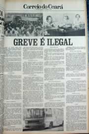 Página do jornal Correio do Ceará de junho de 1979