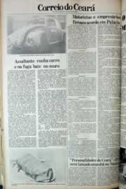 Página do jornal Correio do Ceará de junho de 1979