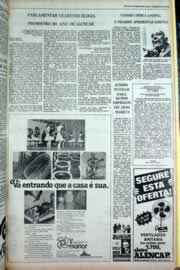 Página do jornal Correio do Ceará de junho de 1979