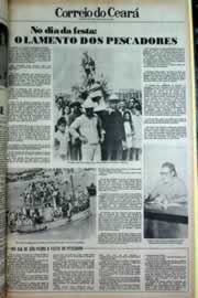 Página do jornal Correio do Ceará de junho de 1979