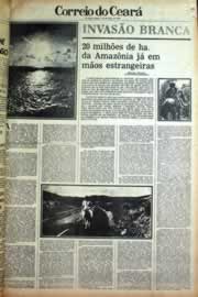 Página do jornal Correio do Ceará de setembro de 1979