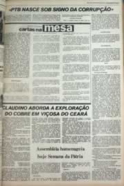 Página do jornal Correio do Ceará de setembro de 1979