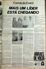 Página do jornal Correio do Ceará de setembro de 1979
