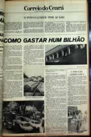 Página do jornal Correio do Ceará de setembro de 1979