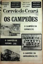 Página do jornal Correio do Ceará de setembro de 1979