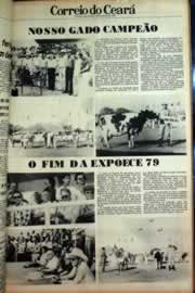 Página do jornal Correio do Ceará de setembro de 1979