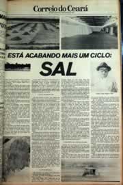 Página do jornal Correio do Ceará de setembro de 1979