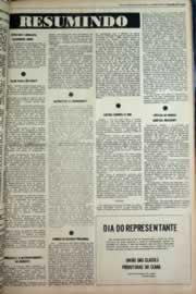 Página do jornal Correio do Ceará de outubro de 1979